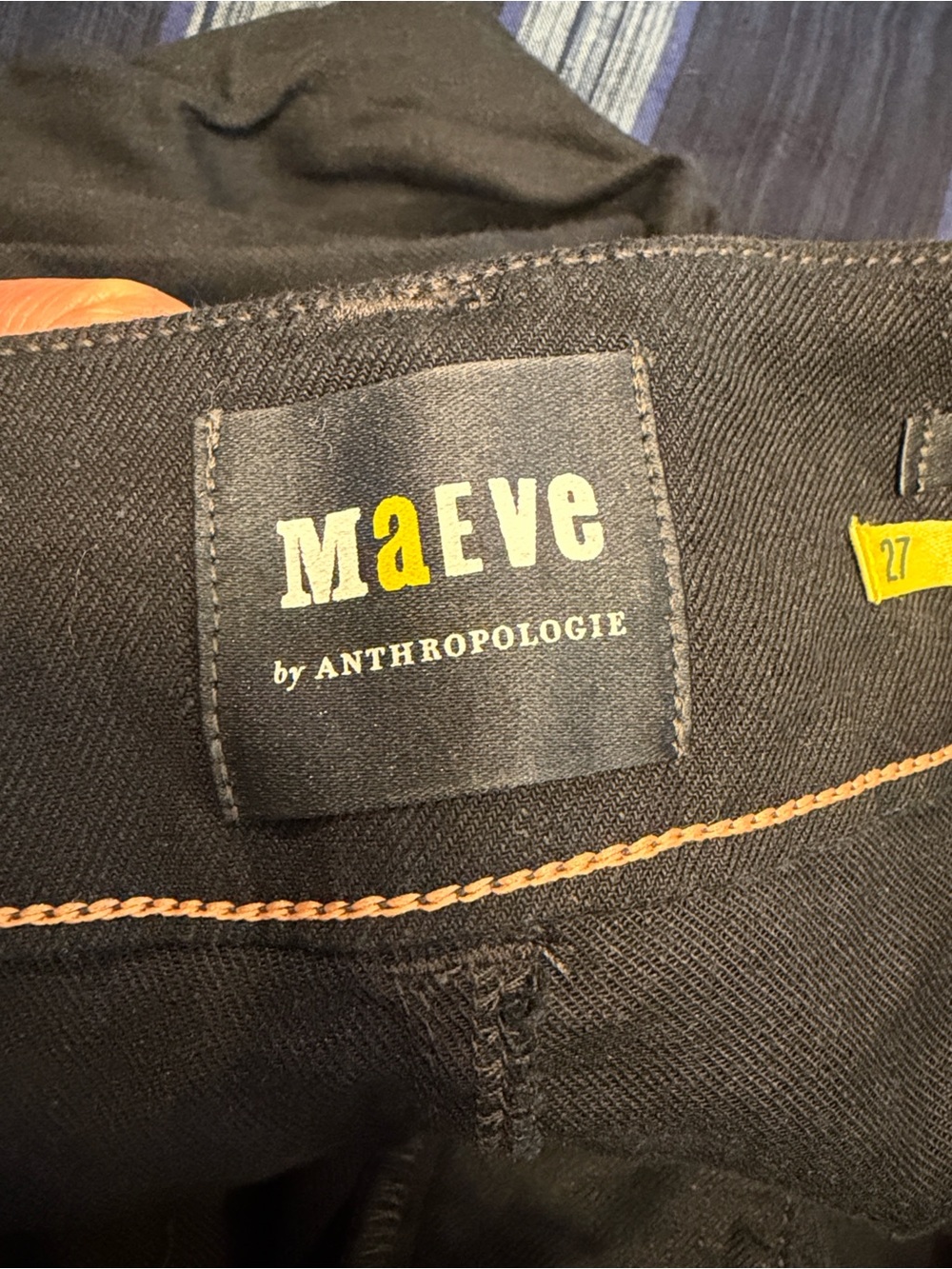 Anthropologie Maeve Dark Navy (almost black) Wide-Leg Cropped Pants Linen Blend - Picture 12 of 12